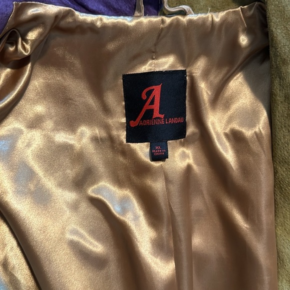 Adrienne Landau suede patchwork coat/long jacket. From the 1990s. - Picture 4 of 6